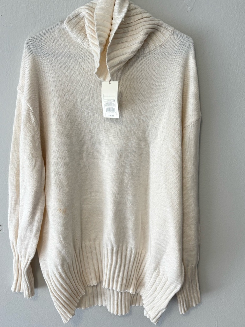 Cozy Cream Hooded Knit Sweater